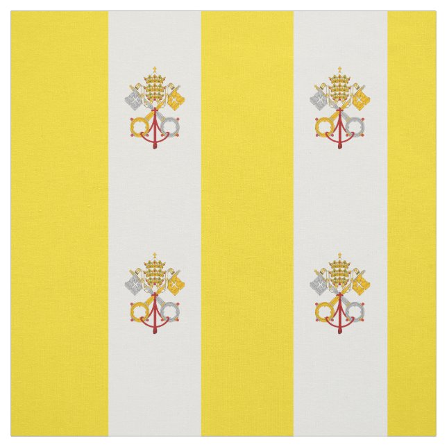 Tissu Drapeau de la ville patriotique du Vatican (Échantillon)