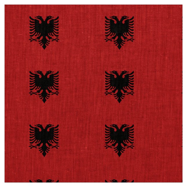 Tissu Drapeau de l'Albanie (Échantillon)