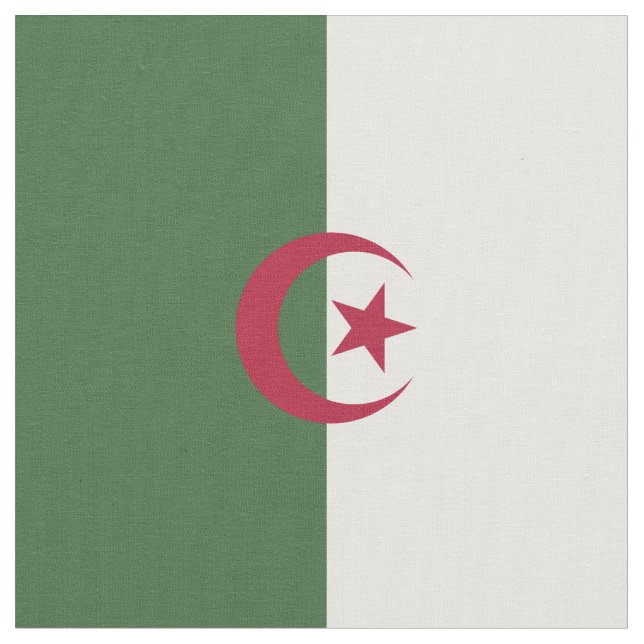 Tissu Drapeau de l'Algérie (Fermer)