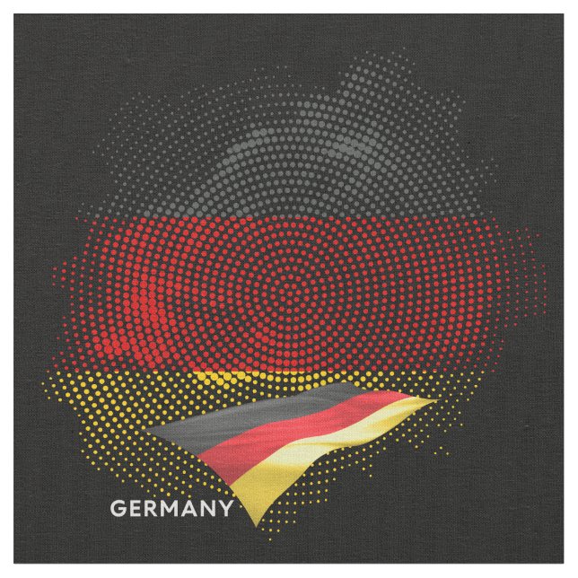 Tissu Drapeau de l'Allemagne (Fermer)