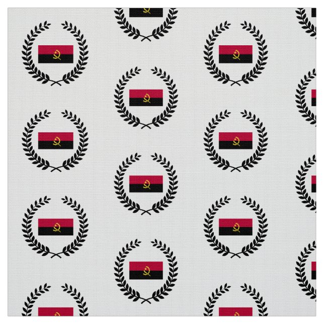 Tissu Drapeau de l'Angola (Échantillon)