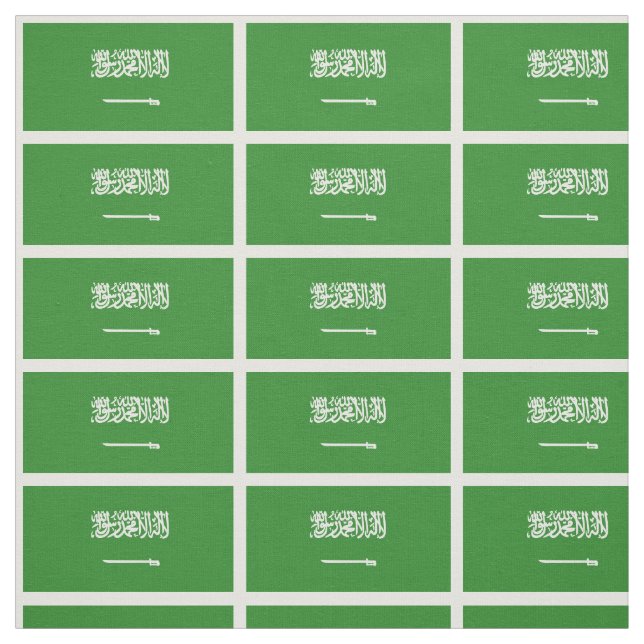 Tissu Drapeau de l'Arabie Saoudite (Échantillon)