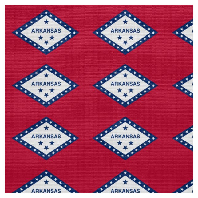 Tissu Drapeau de l'Arkansas (Échantillon)