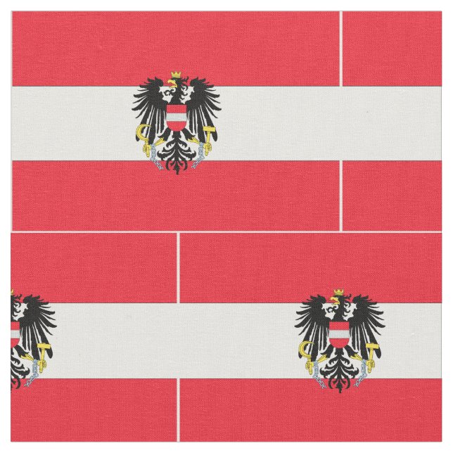 Tissu Drapeau de l'Autriche (Fermer)