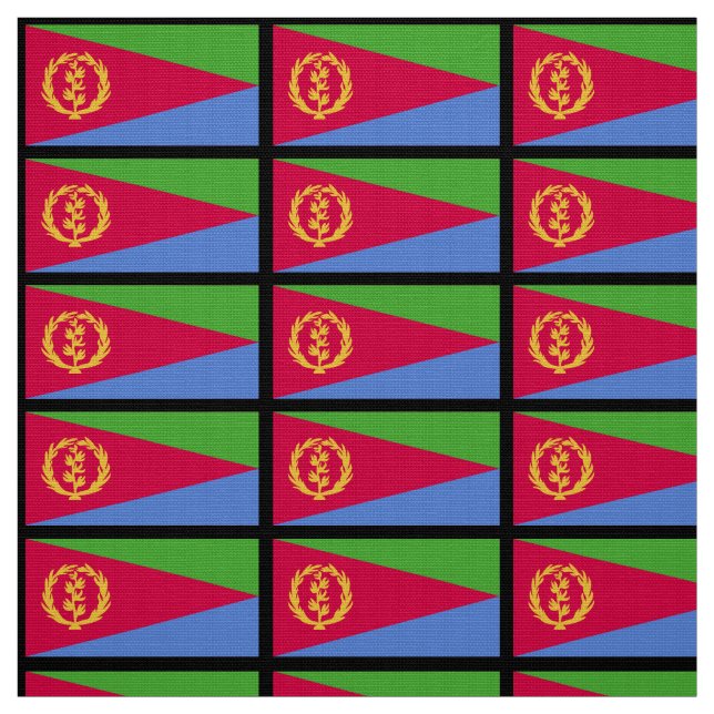 Tissu Drapeau de l'Érythrée (Échantillon)