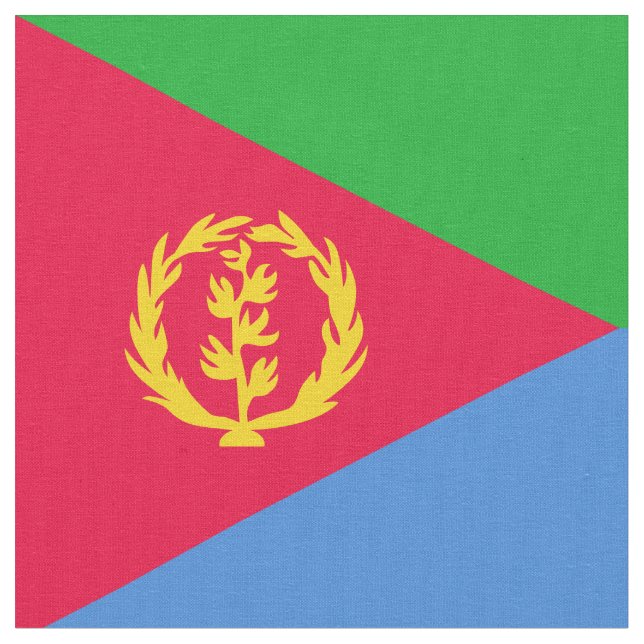 Tissu Drapeau de l'Érythrée (Fermer)