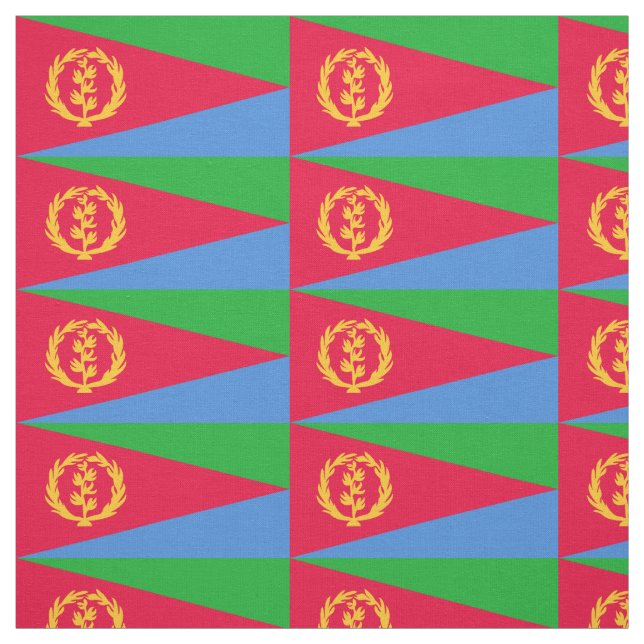 Tissu Drapeau de l'Érythrée (Échantillon)