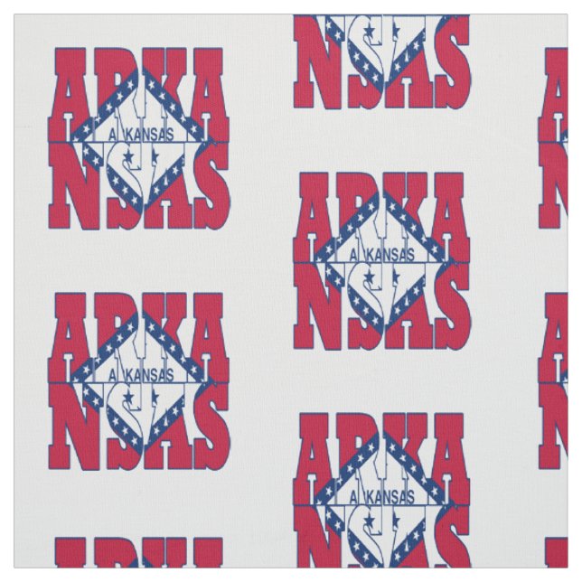 Tissu Drapeau de l'État américain de l'Arkansas (Échantillon)