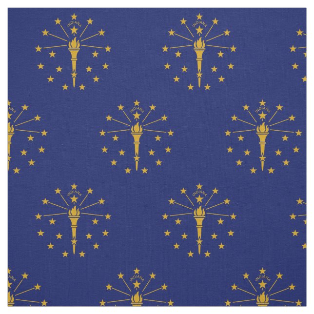 Tissu Drapeau de l'État de l'Indiana (Échantillon)