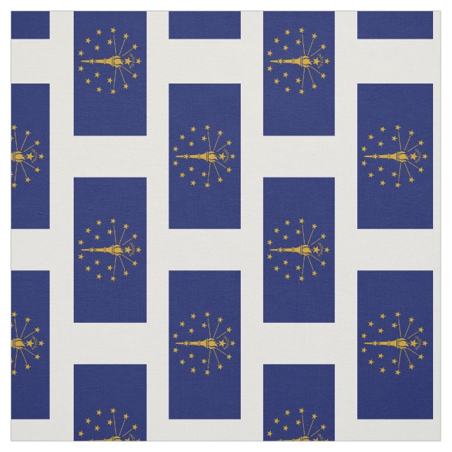 Tissu Drapeau de l'État de l'Indiana (Échantillon)