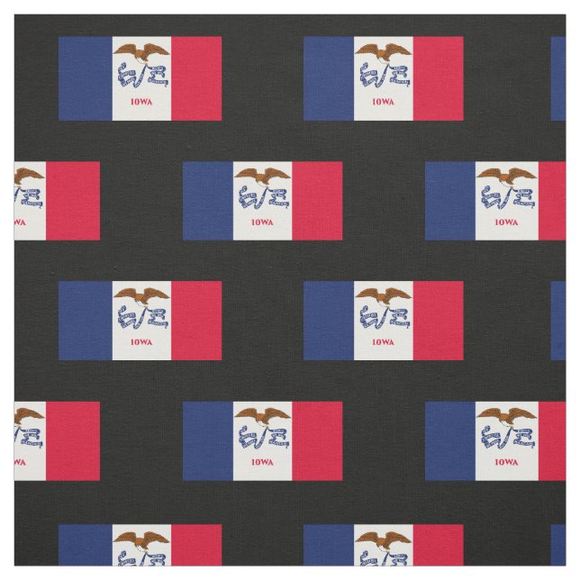 Tissu Drapeau de l'État de l'Iowa (Échantillon)