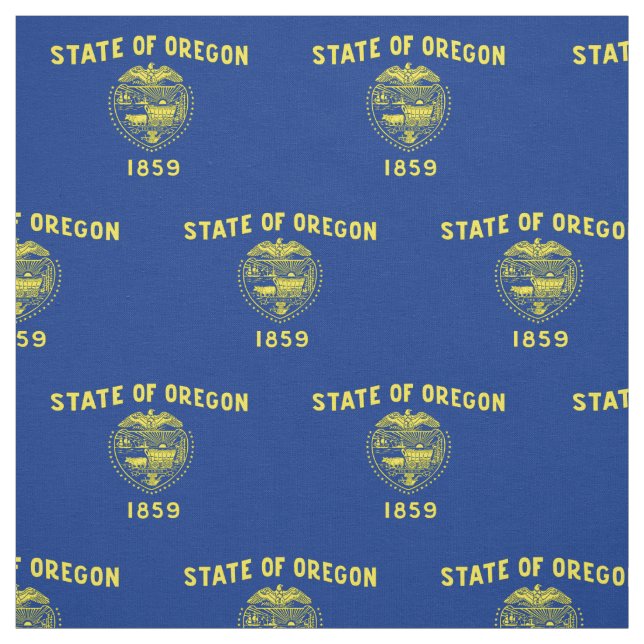 Tissu Drapeau de l'État de l'Oregon (Échantillon)