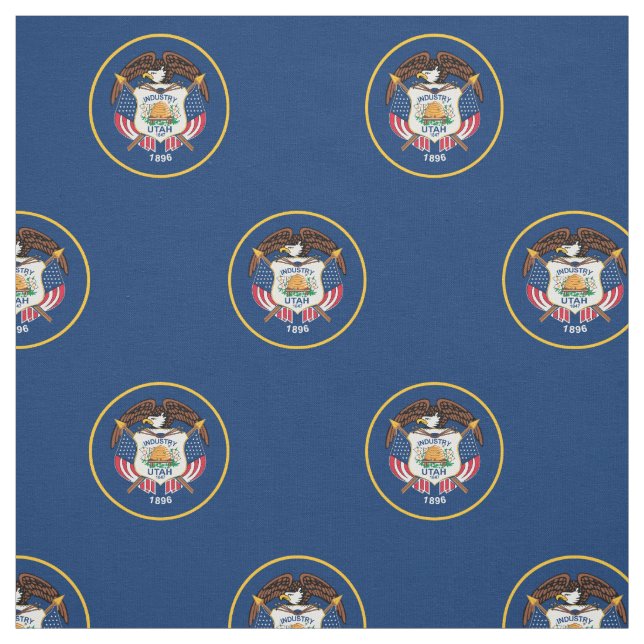 Tissu Drapeau de l'État de l'Utah (Échantillon)