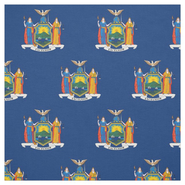 Tissu Drapeau de l'État de New York (Échantillon)