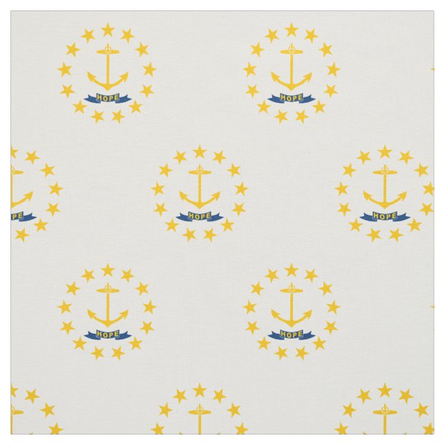 Tissu Drapeau de l'État de Rhode Island (Échantillon)