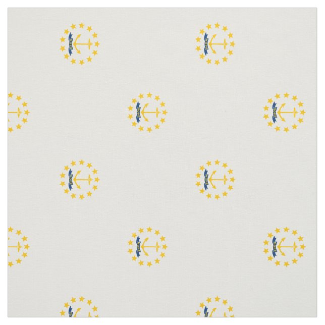Tissu Drapeau de l'État de Rhode Island (Échantillon)