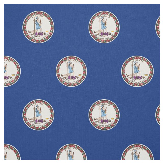 Tissu Drapeau de l'État de Virginie (Échantillon)