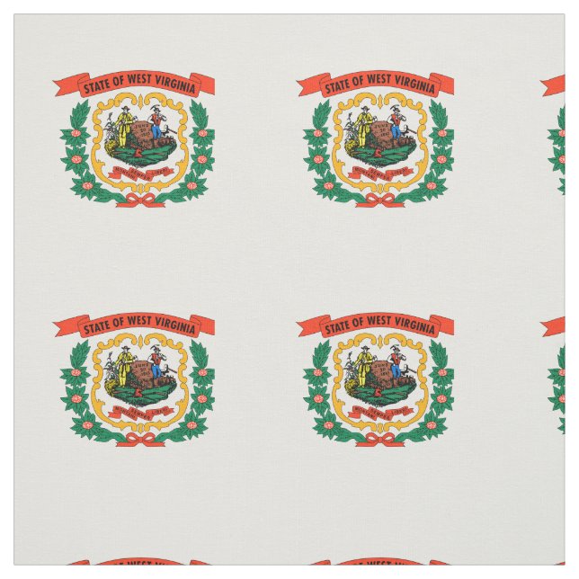 Tissu Drapeau de l'État de Virginie occidentale (Échantillon)