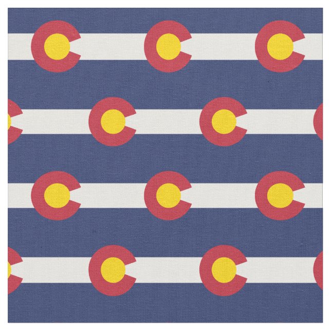 Tissu Drapeau de l'État du Colorado (Fermer)