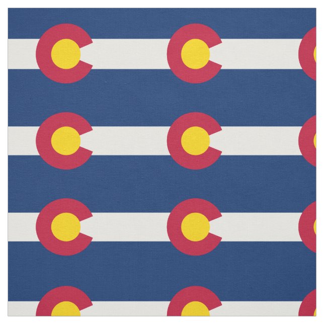 Tissu Drapeau de l'État du Colorado (Échantillon)