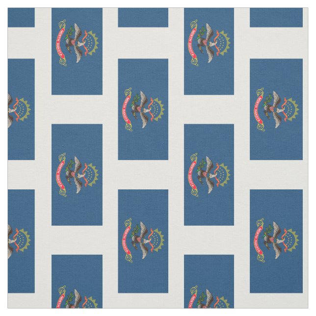 Tissu Drapeau de l'État du Dakota du Nord (Échantillon)
