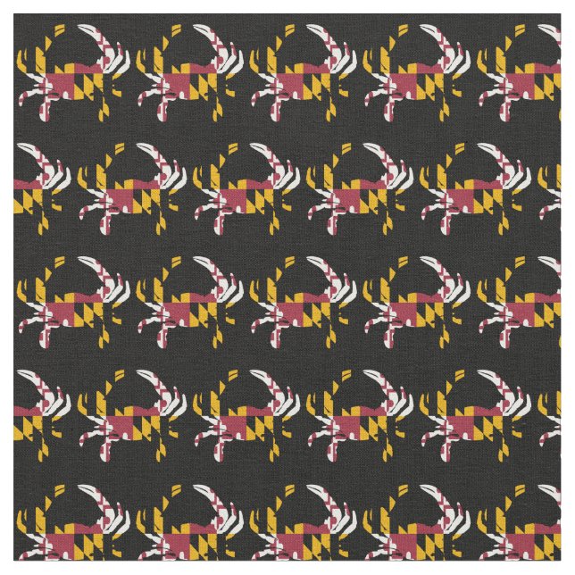 Tissu Drapeau de l'État du Maryland (Fermer)