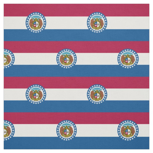 Tissu Drapeau de l'État du Missouri (Échantillon)