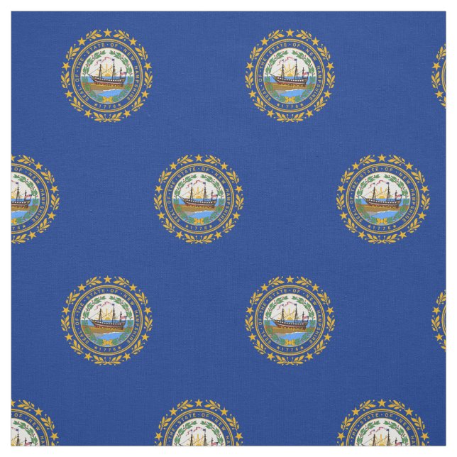 Tissu Drapeau de l'État du New Hampshire (Échantillon)