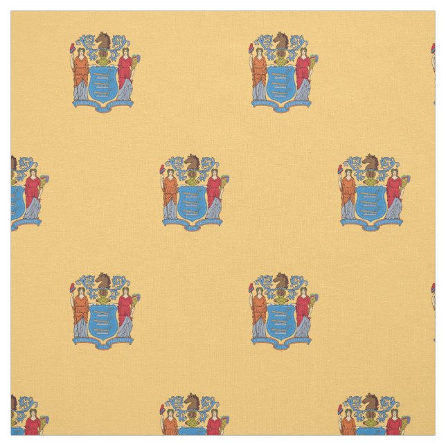 Tissu Drapeau de l'État du New Jersey (Échantillon)