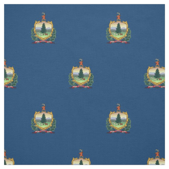 Tissu Drapeau de l'État du Vermont (Échantillon)