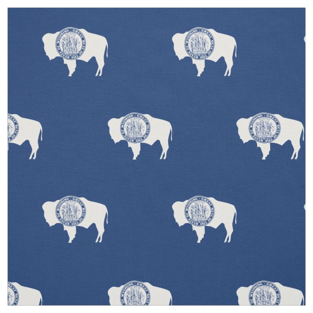 Tissu Drapeau de l'État du Wyoming (Échantillon)