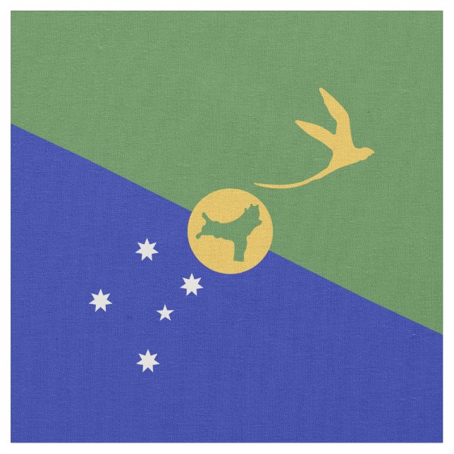 Tissu drapeau de l'île Christmas (Fermer)