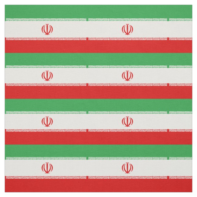 Tissu Drapeau de l'Iran (Échantillon)