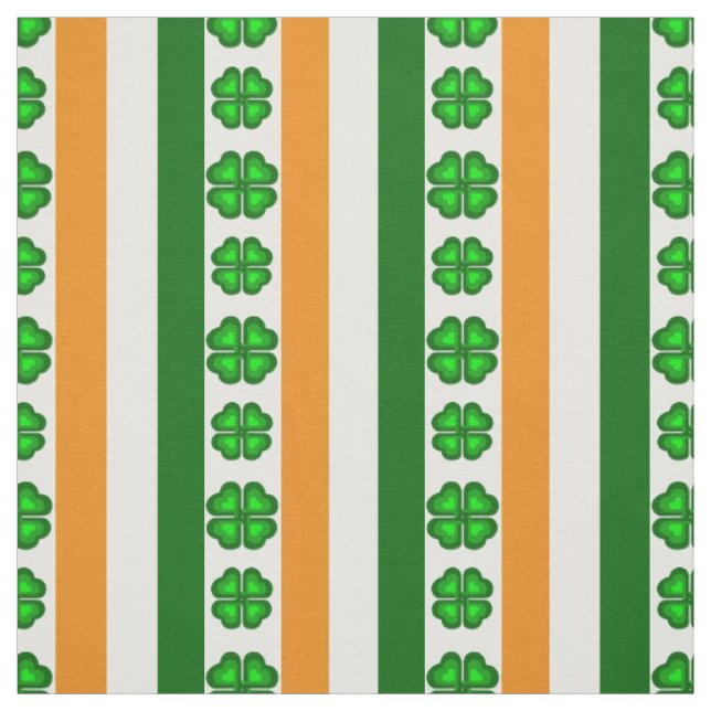 Tissu Drapeau de l'Irlande/orange, blanc et vert, (Échantillon)