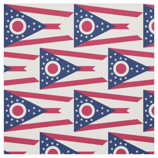 Tissu Drapeau de l'Ohio (Échantillon)