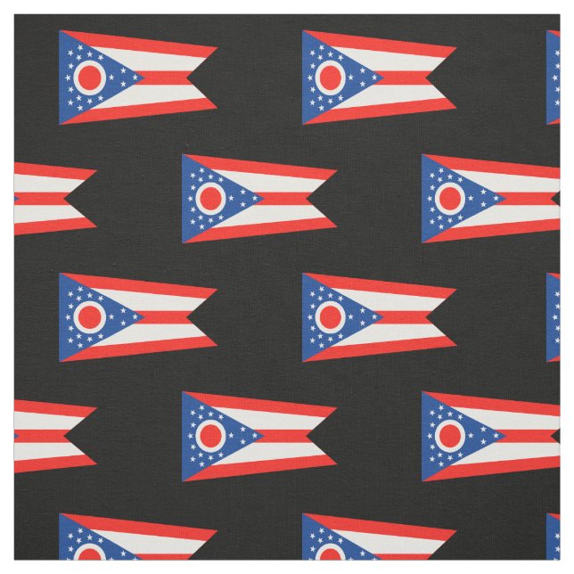Tissu Drapeau de l'Ohio (Échantillon)