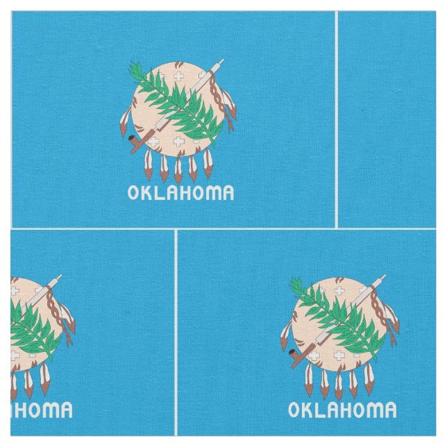 Tissu Drapeau de l'OKLAHOMA - (Fermer)