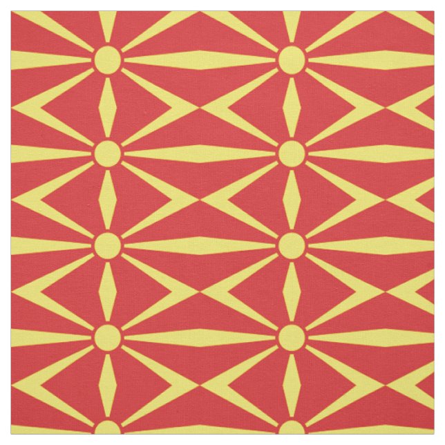 Tissu Drapeau de Macédoine du Nord (Échantillon)