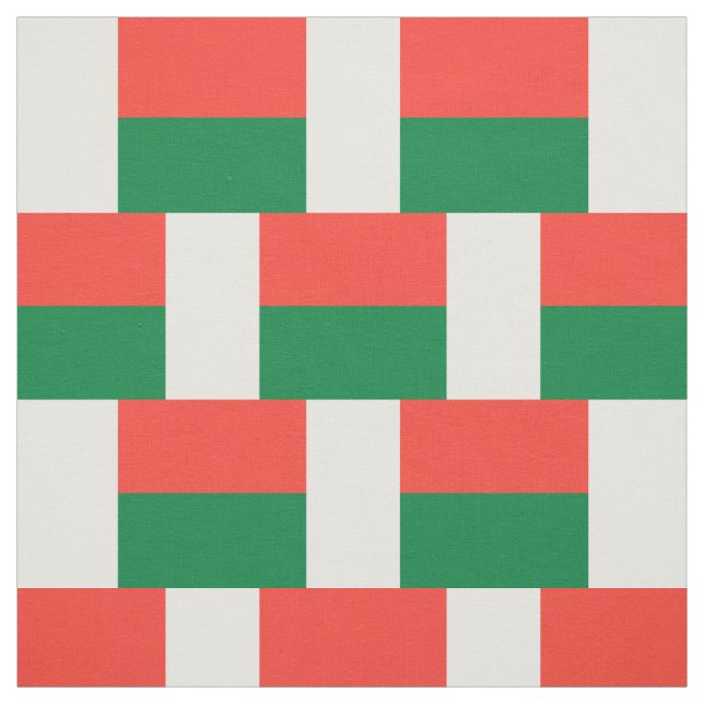 Tissu Drapeau de Madagascar (Échantillon)