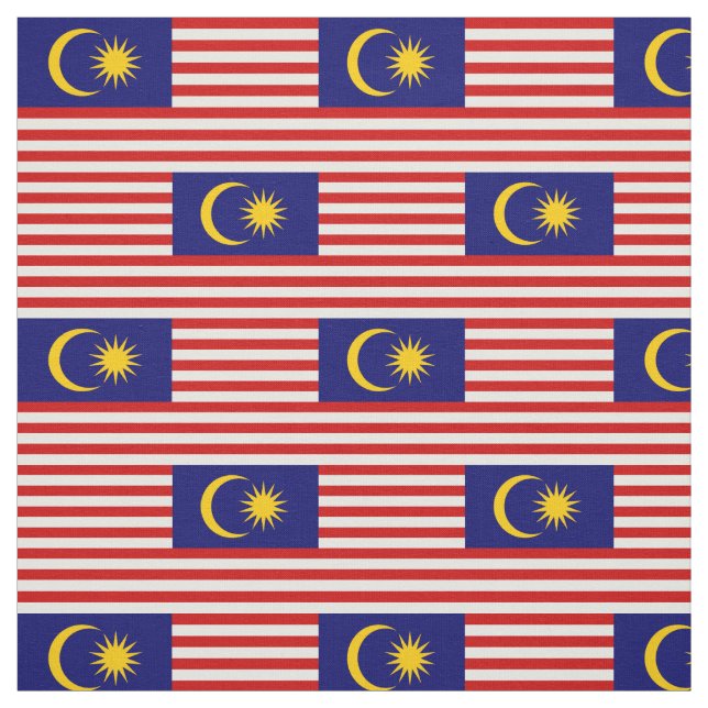 Tissu Drapeau de Malaisie (Échantillon)