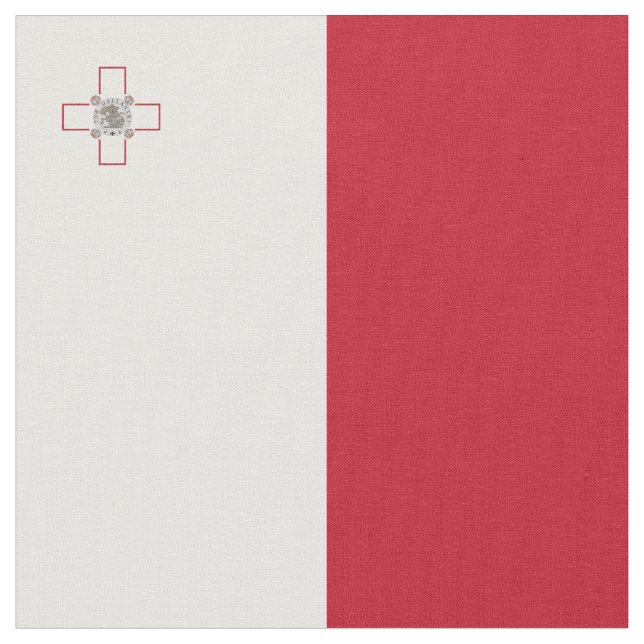 Tissu Drapeau de Malte (Fermer)