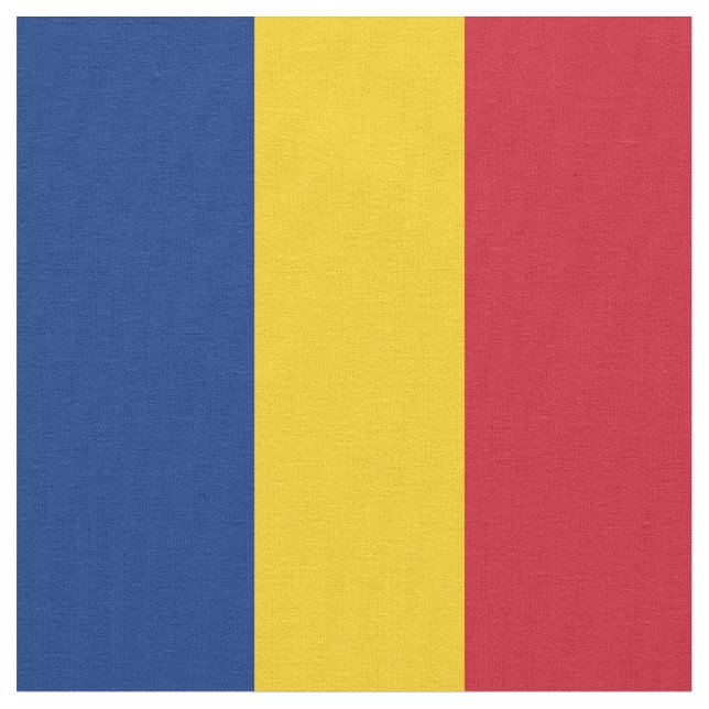 Tissu Drapeau de Roumanie (Fermer)