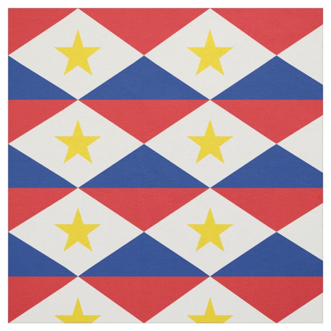 Tissu Drapeau de Saba (Échantillon)