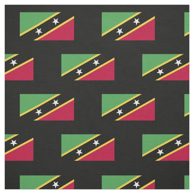 Tissu Drapeau de Saint-Kitts-et-Nevis (Échantillon)
