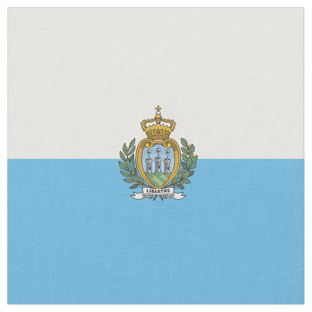 Tissu Drapeau de Saint-Marin (Fermer)