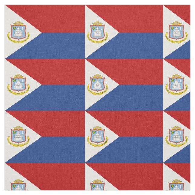 Tissu Drapeau de Saint-Martin (Échantillon)