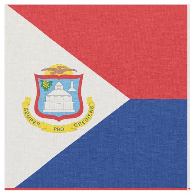 Tissu Drapeau de Saint-Martin (Fermer)