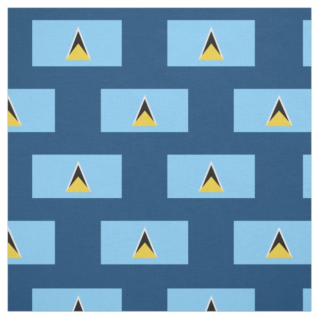 Tissu Drapeau de Sainte-Lucie (Échantillon)
