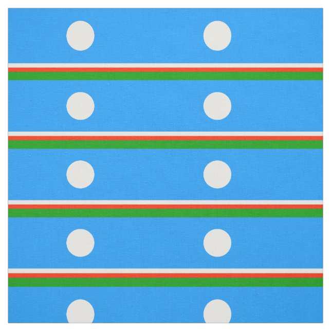 Tissu Drapeau de Sakha (Échantillon)