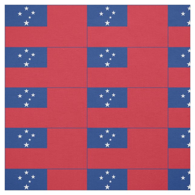 Tissu Drapeau de Samoa (Échantillon)